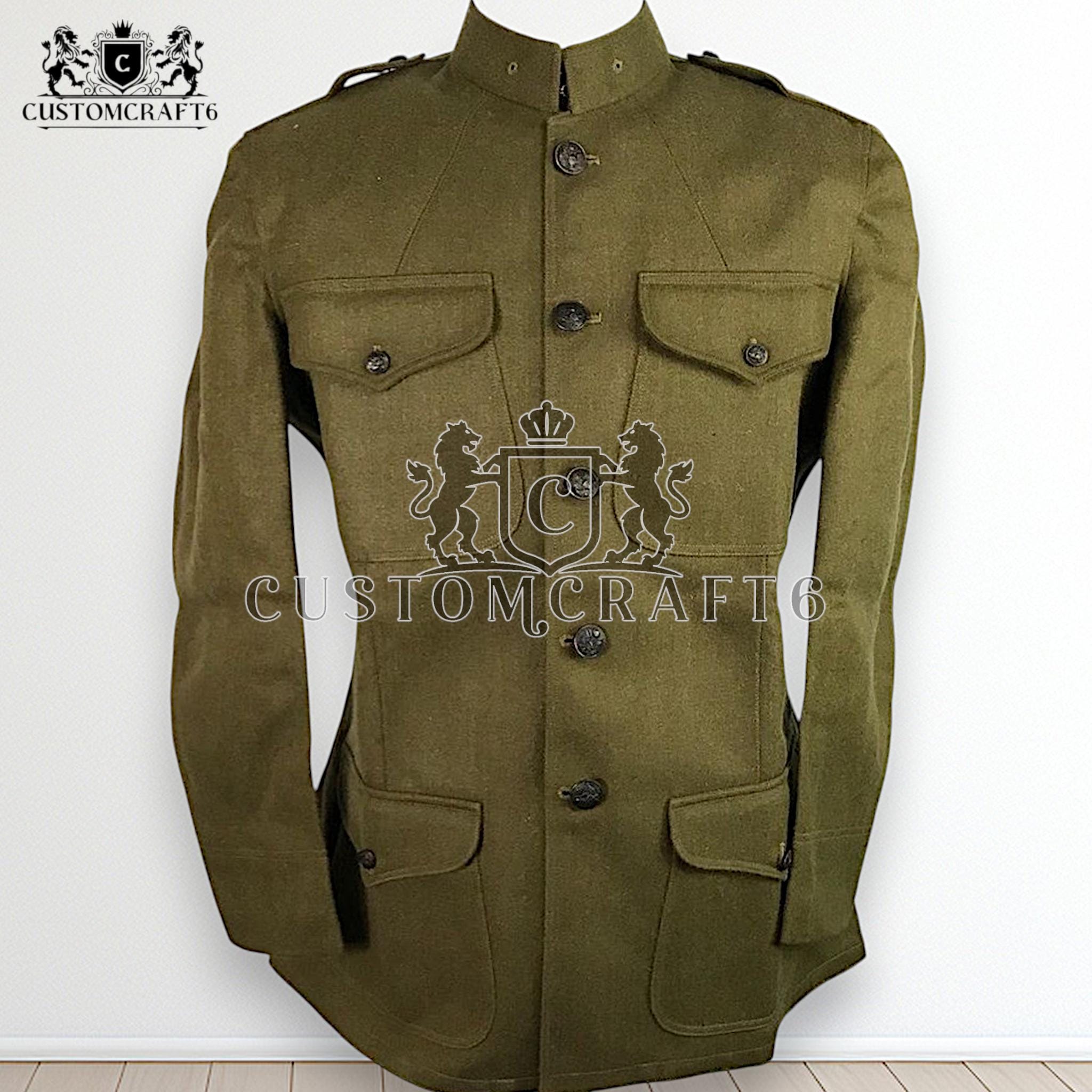 1910s〜1920s WW1 アメリカ軍　ミリタリージャケット 第一次世界大戦 米軍M1912夏季制服ジャケット第89歩兵師団二等兵