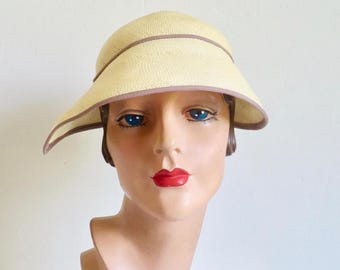 Patricia Underwood Creme Natural Straw Very Wide Brim Sun  display picture 3