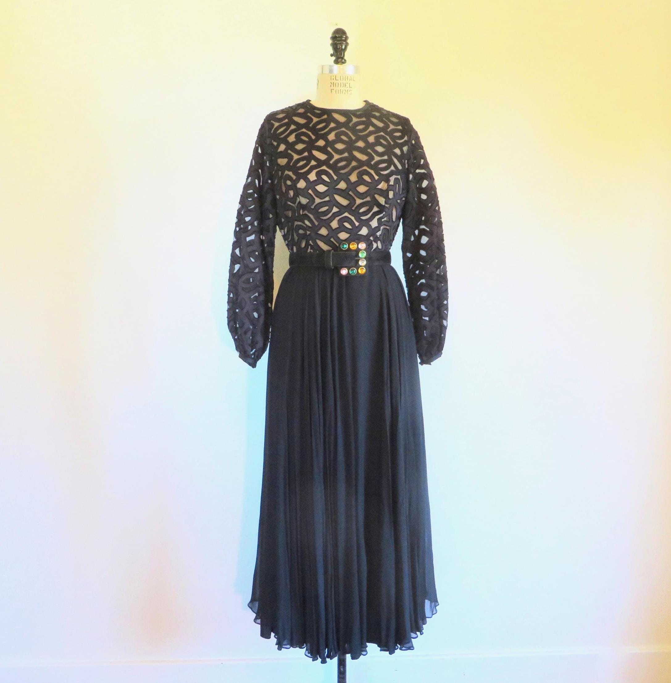 Black Dress Lord and Taylor Etsy