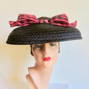Straw Hat Black Ribbon - Etsy - Page 4 display picture 2