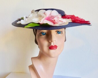 Patricia Underwood Creme Natural Straw Very Wide Brim Sun  display picture 2