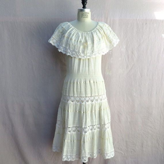 vintage mexican wedding dress