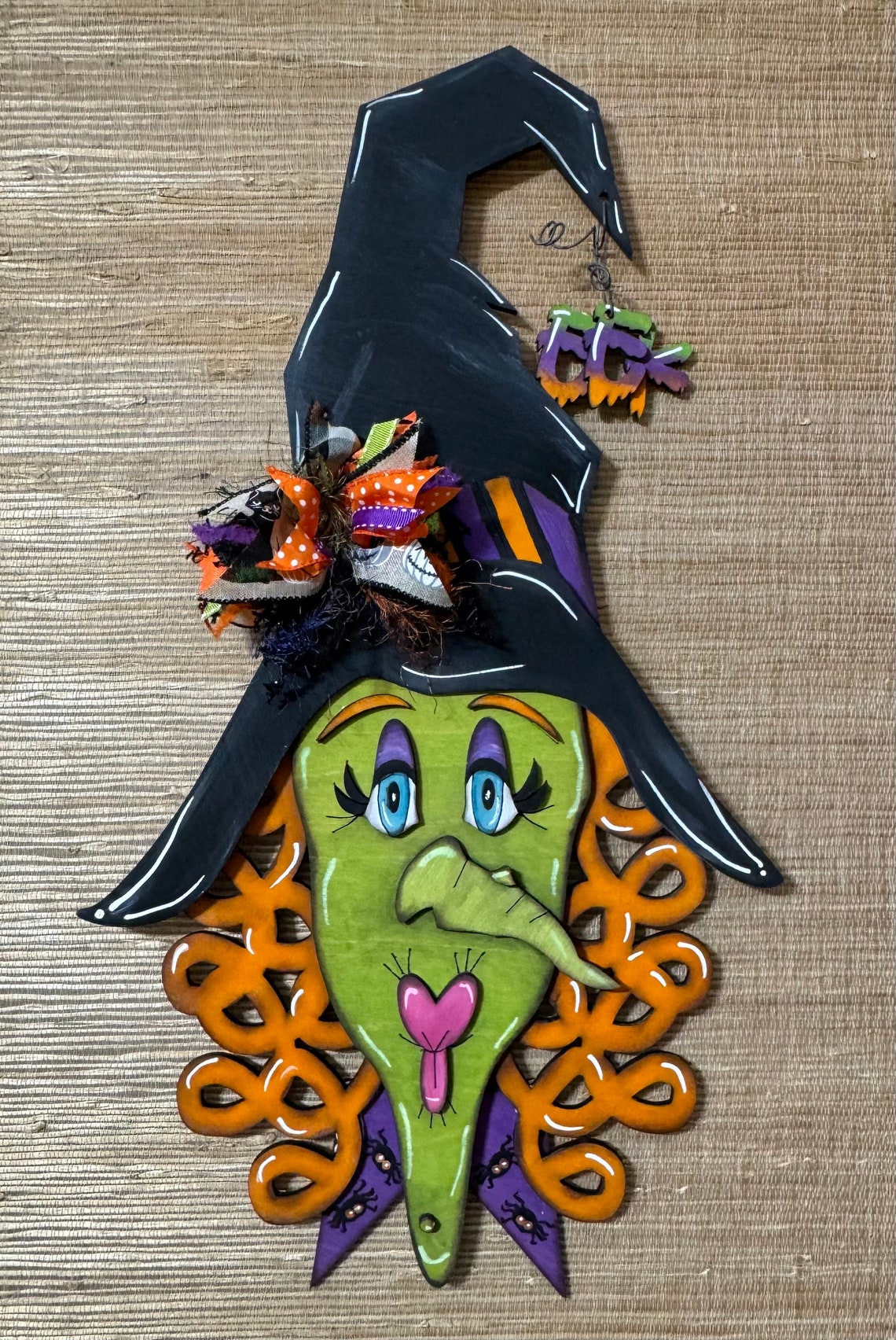 Witch 24” X 14” Halloween Door Hanger DIY Home Decor Kit. - Etsy