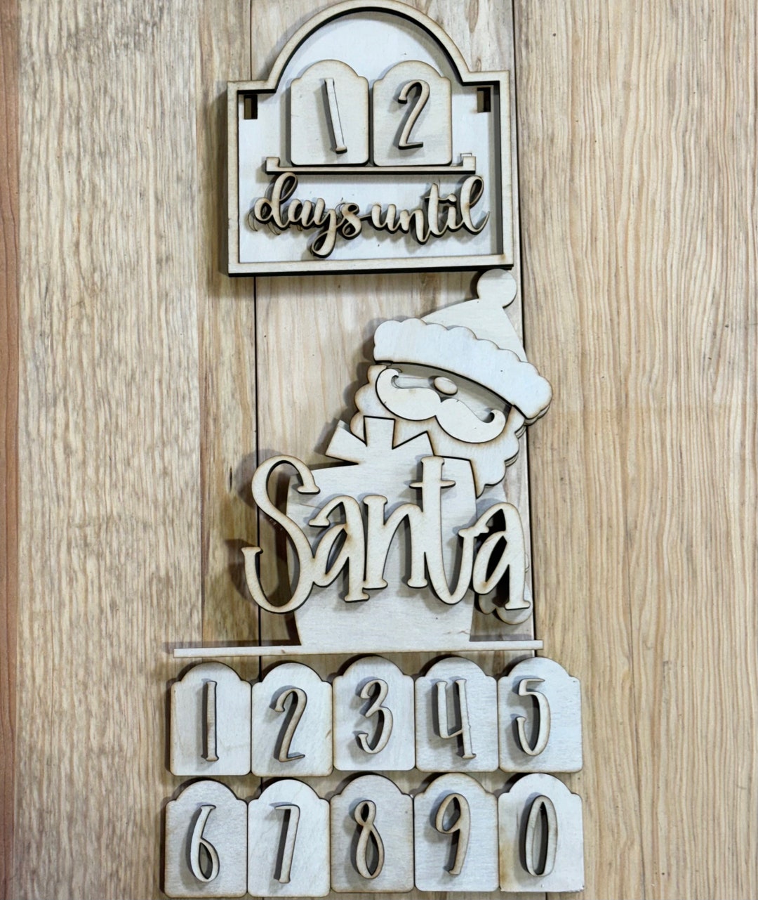 Days Until Santa Interchangeable Kit That Works With Either the Vintage ...