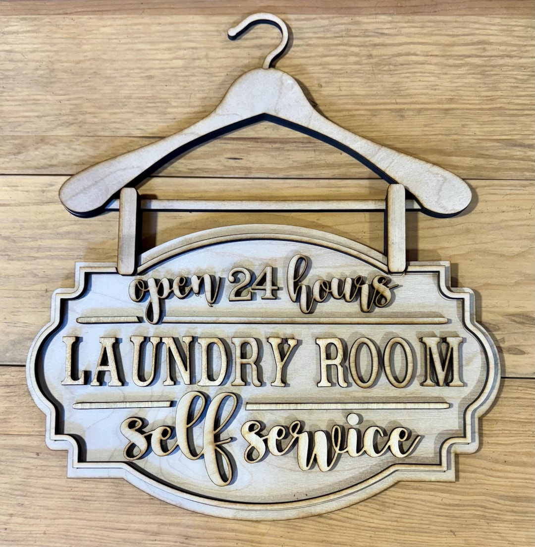 Laundry Room Door Hanger. DIY Home Decor Kit. - Etsy
