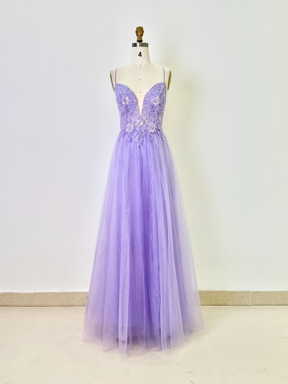 good sites to buy formal dresses Lilac Quinceanera Dress 3D Floral Lace Appliques Ball Gown Off Shoulde –  Msikoods Official Store main image 1