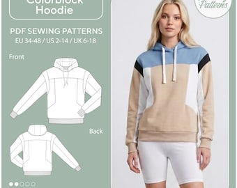 Hoodie Sewing Pattern for Women | Beginner Friendly (Digital PDF)