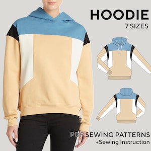 Hoodie Sewing Pattern for Women | Beginner Friendly (Digital PDF)