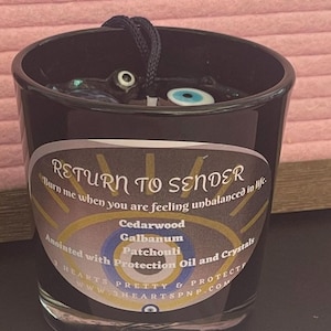 Return To Sender Evil Eye Candle