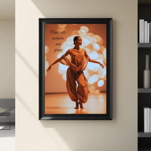 Inspirational Contemporary Dance Wall Art Decor | Beautiful Elegant Dance Decor | Home Decor | Dance Studio Decor