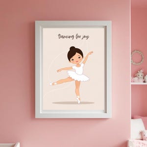 Cute Inspirational Dance Decor | Dance Studio decor | Home Decor | Ballerina Art