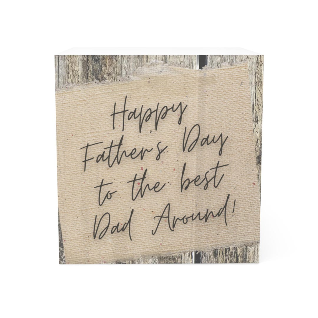 Dad These Notes Rustic Note Cube for Dad, Father's Day Gift, Cute Desk Accessory ...