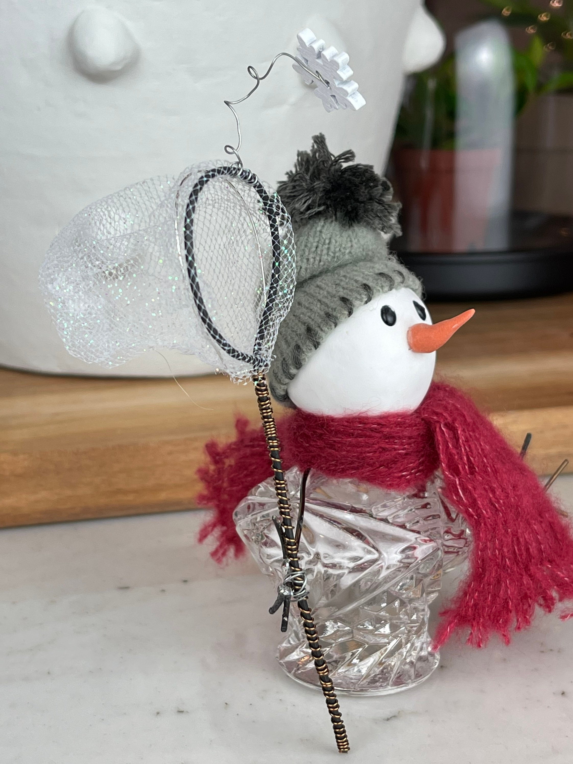 Saltshaker Snowman Figurine - Christmas Home Gift - Snowman Decor