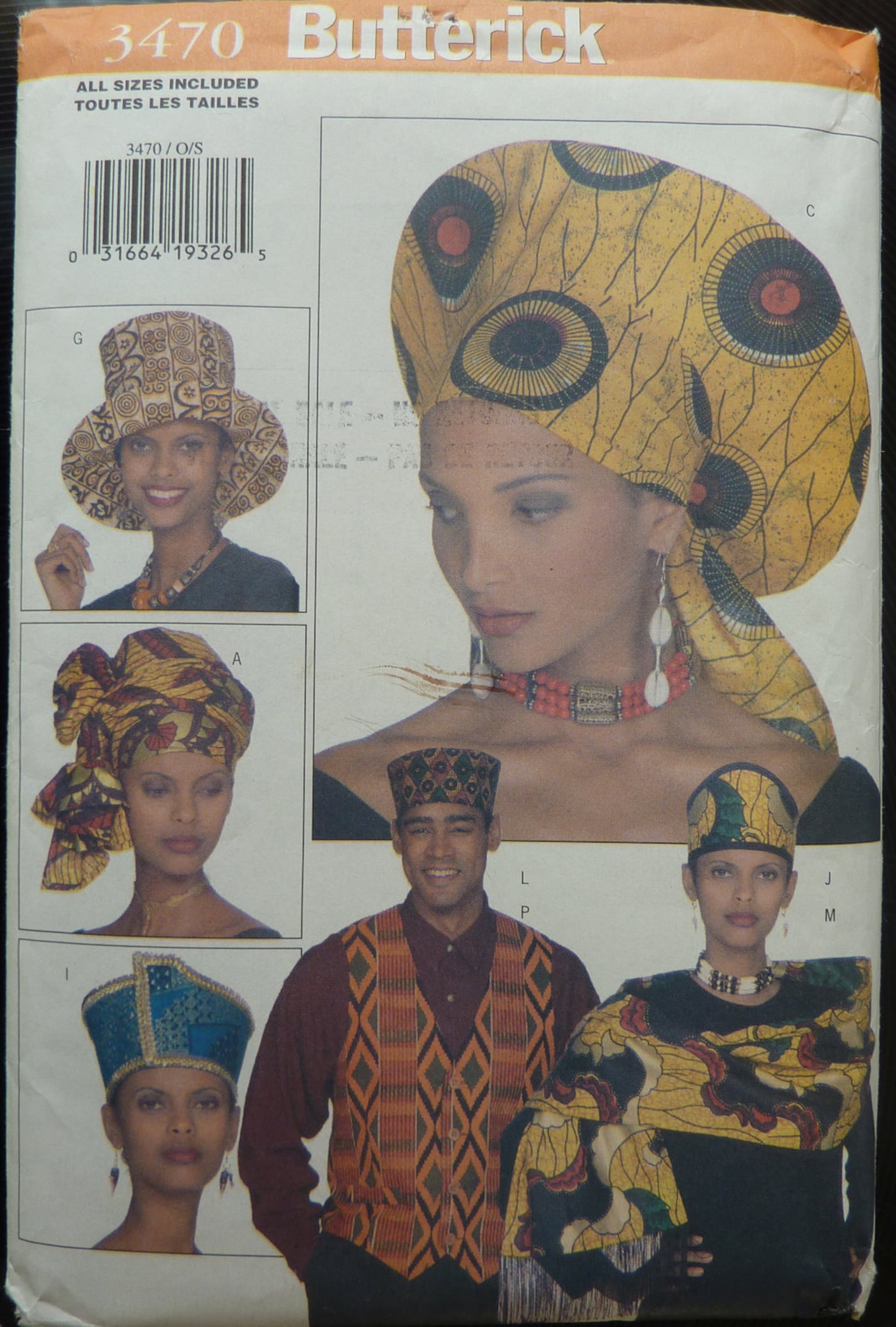 2 Sewing Patterns African Fashion Headwear and Accessories Etsy