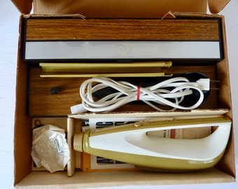 Vintage Philips Switch Blade Electric Knife and Storage Tray in Original Box, Made in the USA, from the 1970s