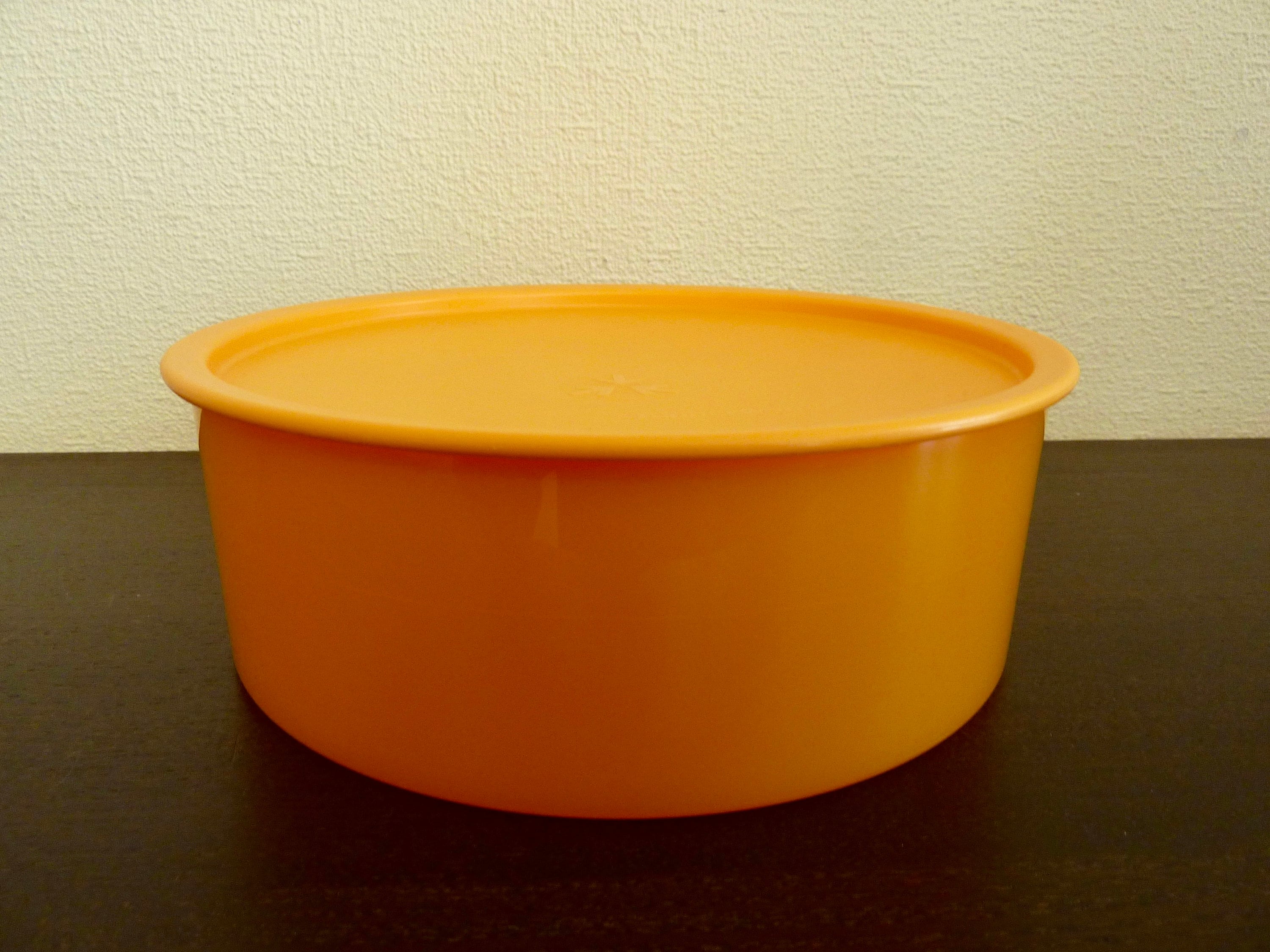 Vintage Tupperware Servalier Cookie Jar Container Butter Yellow 807-1 