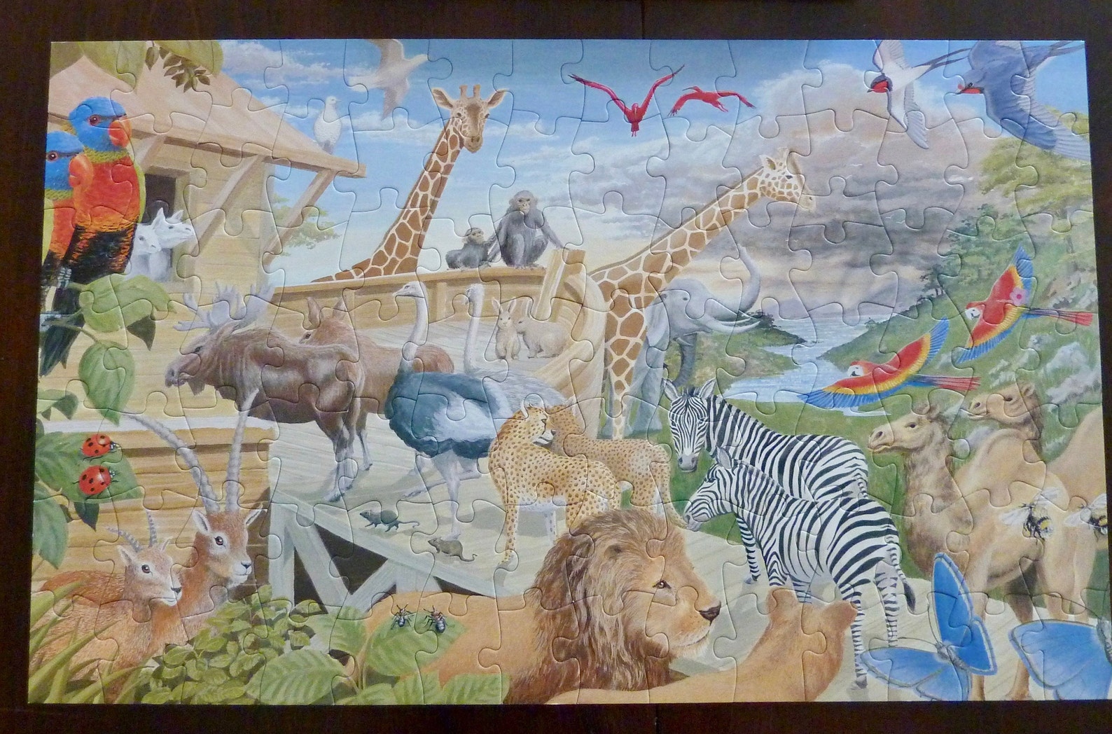 Vintage NOAH'S ARK Jigsaw Puzzle for Children Ages 4 100 | Etsy