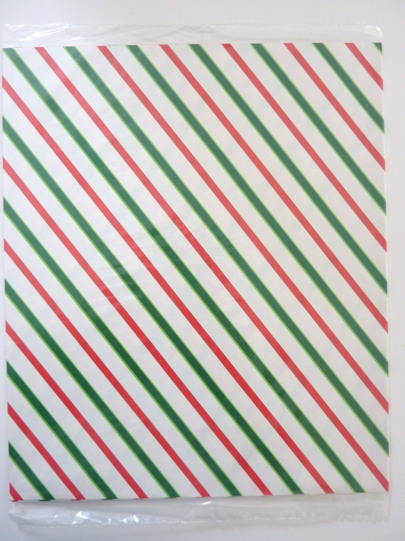 Vintage Lined Christmas Wrapping Paper 2 Full Sheets Red & Etsy