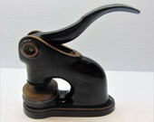 Vintage Cast Iron Notary Seal Stamp Embosser