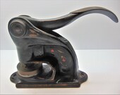 Vintage Cast Iron Notary Seal Stamp Embosser