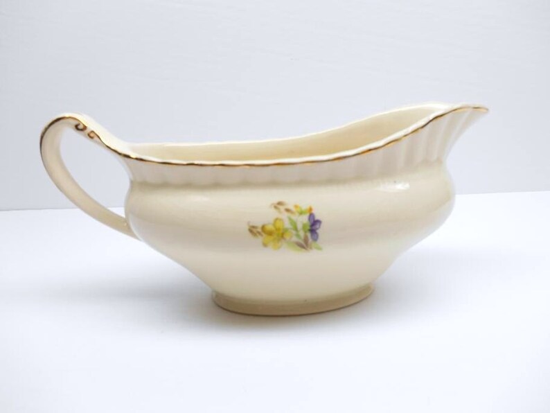 Vintage J&G Meakin Creamer and Gravy Boat Etsy