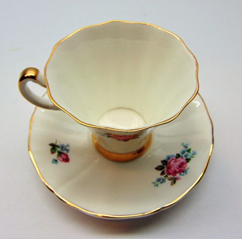 Vintage Royal Adderley Rose Tea Cup and Saucer Ridgway | Etsy