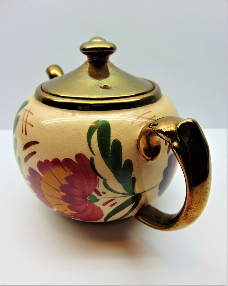 Vintage Wade Harvest Ware Copper Luster Teapot Etsy