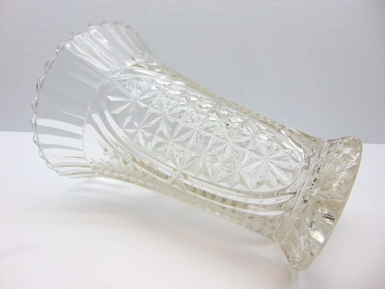 Vintage Large Glass Vase Etsy
