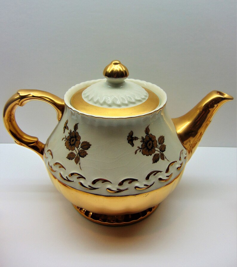 Vintage Ellgreave Teapot Cream and Sugar Set Etsy