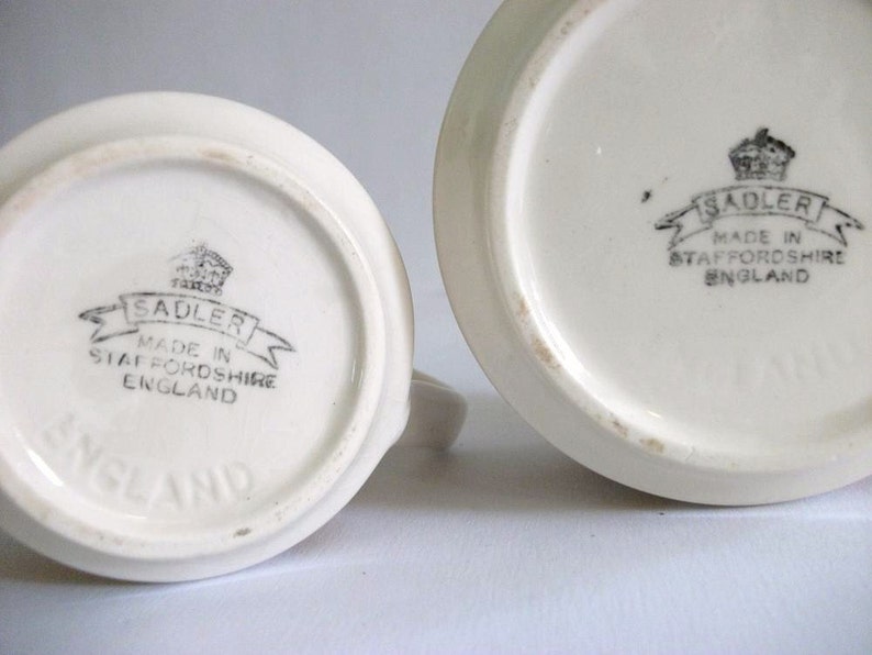 Vintage Sadler Cream and Sugar Set Etsy