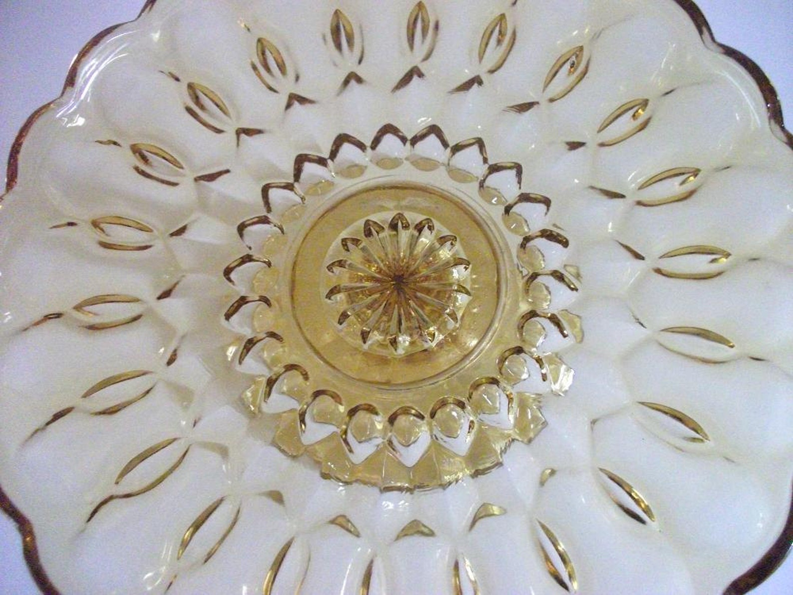 Antique glass cake plates Clearance