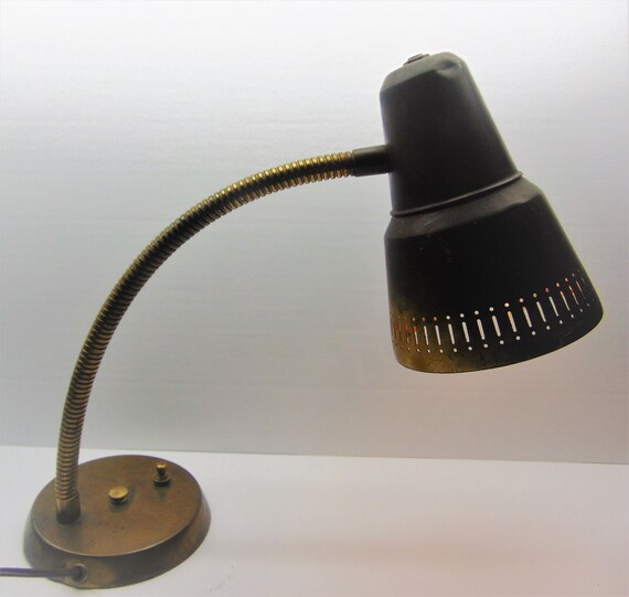 Vintage Gooseneck Desk Lamp Etsy