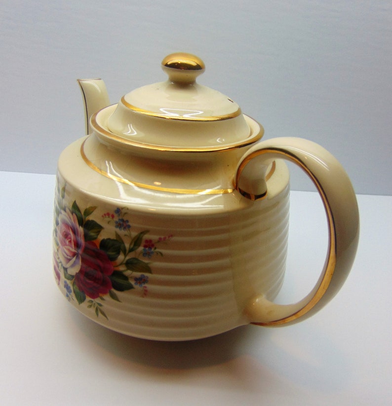 Vintage Sadler Tea Set Teapot Creamer Sugar Bowl Etsy