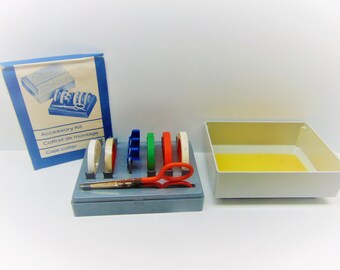 Vintage Film Splicer Accessory Kit, Agfa Magnetonband Cutterkasten