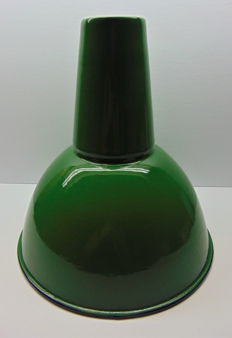 Vintage Porcelain Enamel Lamp Shade Etsy