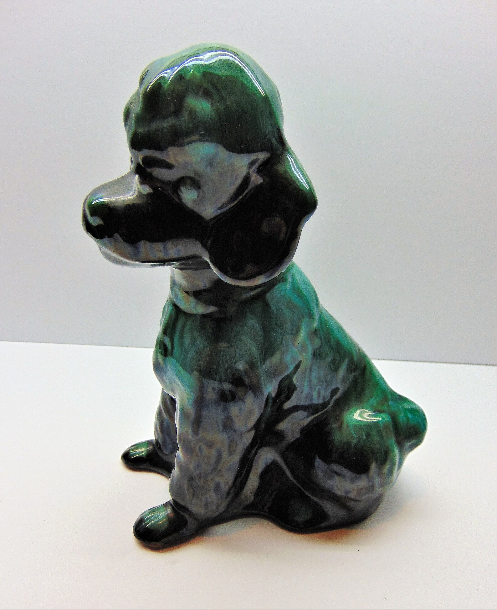 Vintage Ceramic Poodle Blue Mountain Pottery Dog Figurine | Etsy