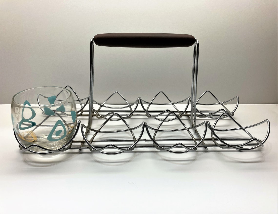 Vintage Glass Caddy Etsy