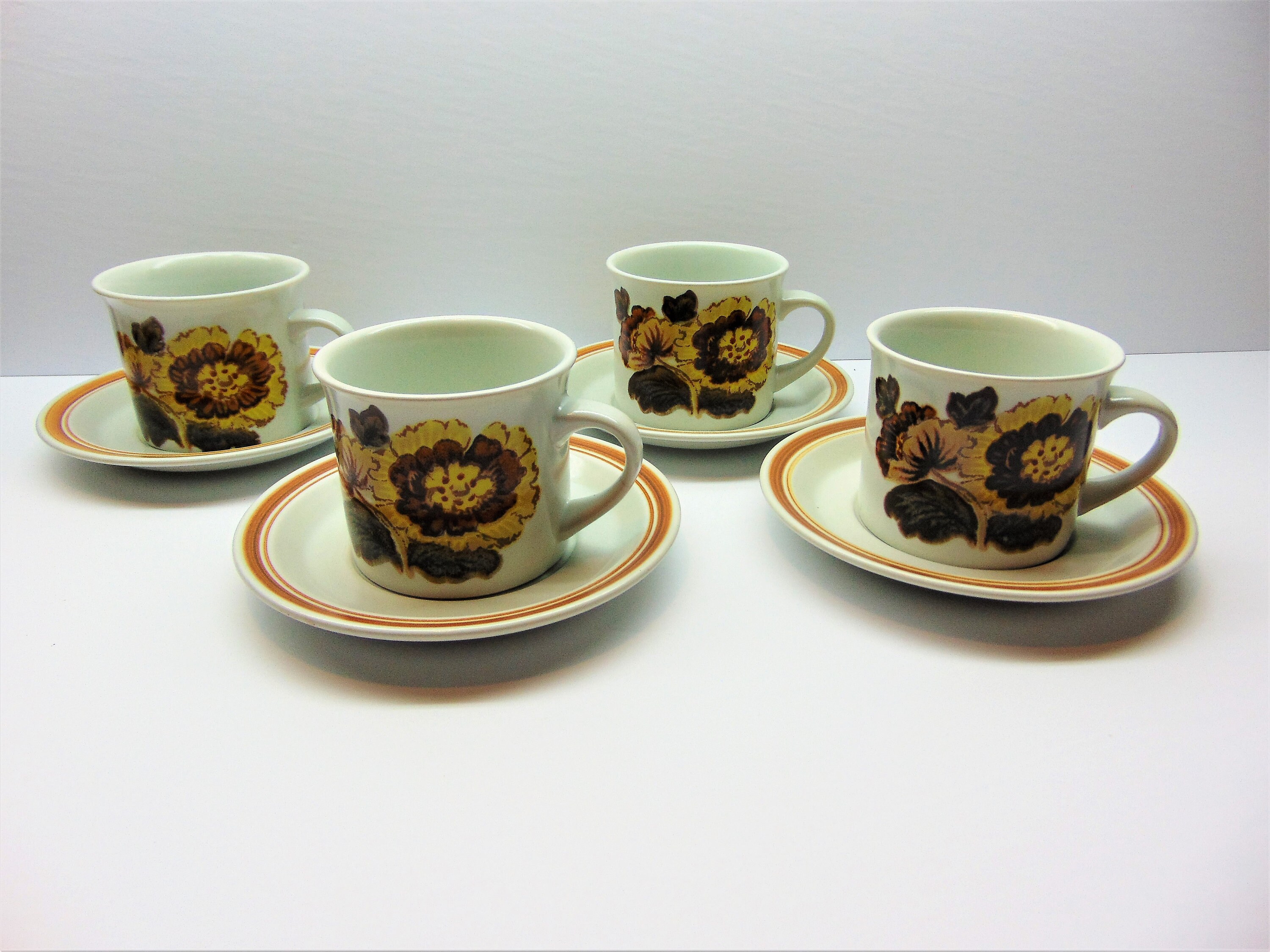 Vintage Royal Doulton Cups and Saucers Forest Glen Pattern Etsy