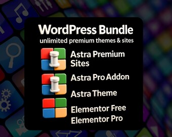 Ensemble de modèles wordpress, kit de démarrage de site Web, élément et thème wordpress, modèles de site astra