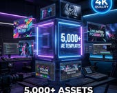 5000+ Adobe After Effects Templates Mega Bundle | Professional Motion Graphics, YouTube Intro, Title Animations, Transitions, Logo Reveals