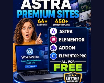 1000+ WordPress Vorlagen Bündel | Elementor Pro Website Kits | Astra Theme Vorlagen | Responsive Business Websites | Sofort Download