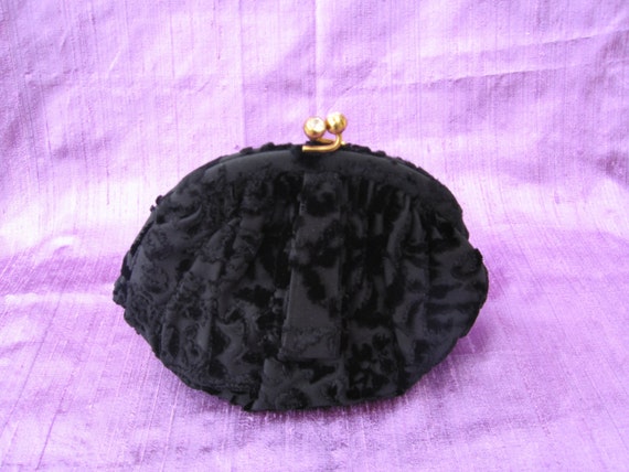 32. Velvet Coblentz mid-century modern clutch - image 1