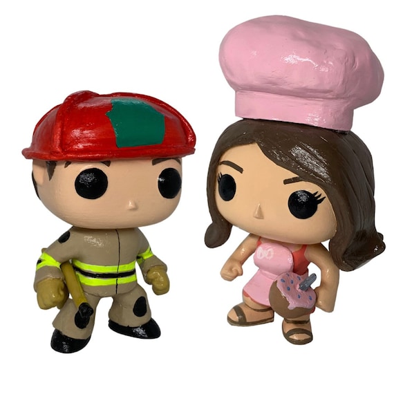 Custom Funko Pop Custom Wedding Cake Topper Figurines Etsy