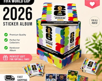 Fifa Sticker-Album | WM Fußball Sammlerbuch | Fußball Handel Aufkleber Organizer | Sport Fan Geschenkidee