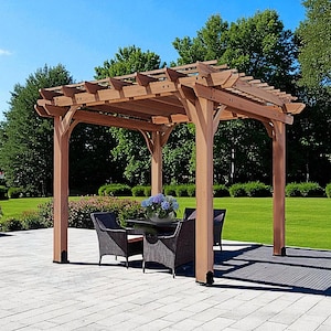 Easy DIY Sturdy 12x12 Wooden Pergola Blueprint Pattern Plans Build, Quality design,  Nice Cedar! Instructions guide digital download PDF