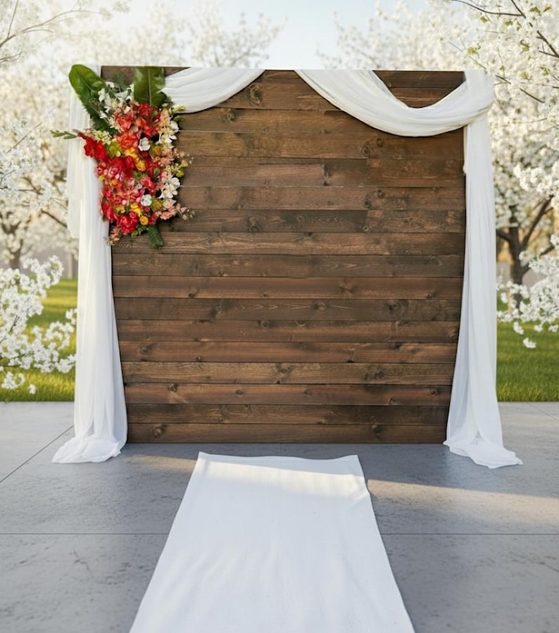 Easy DIY 8 Ft Sturdy Wooden Backdrop Wall Blueprint Design Plans Build ...