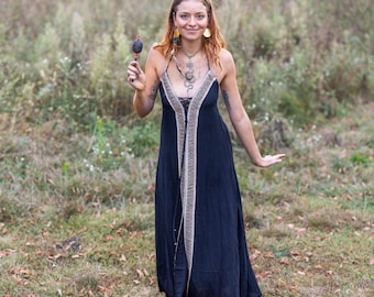 Maxi Dress, Hippie Dress, Black Maxi Dress, Boho Dress, Maxi, Black Dress, Long Dress, SOLID BLACK, S M L, V Neck, Loose Sleeve - Etsy Maxi Dress, Hippie Dress, Black Maxi Dress, Boho Dress, Maxi, Black Dress, Long Dress, SOLID BLACK, S M L, V Neck, Loose Sleeve - Etsy