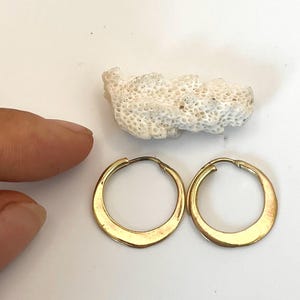 flat back earrings, golden hoop earrings, small hoop earrings,