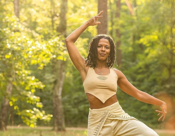 Yoga Top mit Lotusblume