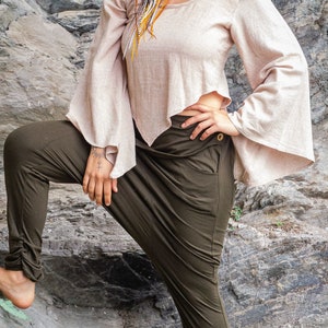 Kimono top, Boho top, natural clothing image 6